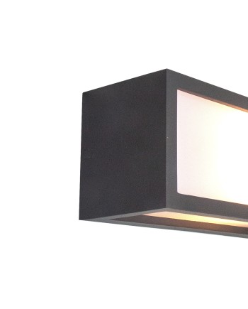 UTAH * APLIQUE EXTERIOR GRIS OSCURO  IP65 - 1L*E27